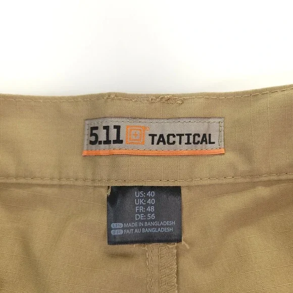 5.11 Tactical Cargo Shorts Men 40 Beige Ripstop Tactical Military EMT Work 73287 - Picture 5 of 11